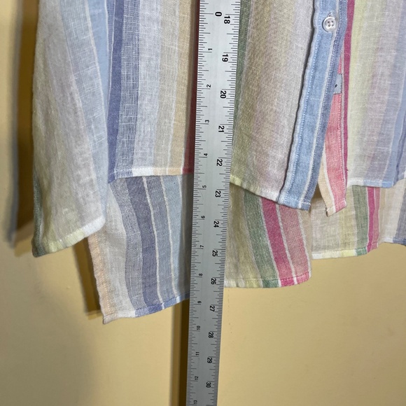 Linen Rails Multicolor Striped Button-Up Top - Picture 10 of 10